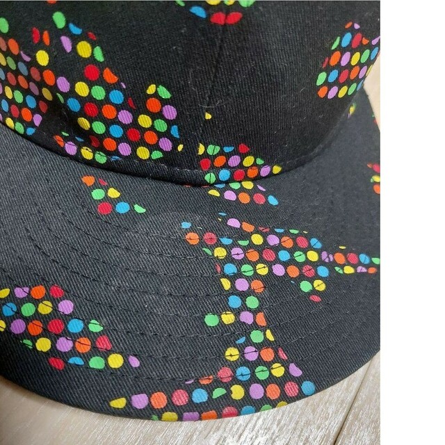 NEW ERA ニューエラ キャップ カラフル 美品 黒 ブラック
