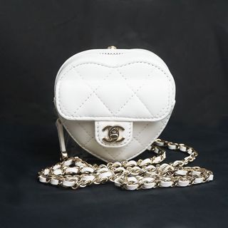 シャネル CHANEL ハートネックレスコインパース AB2783 シャンパンゴールド/GD金具 ラムスキン レディース ショルダーバッグ