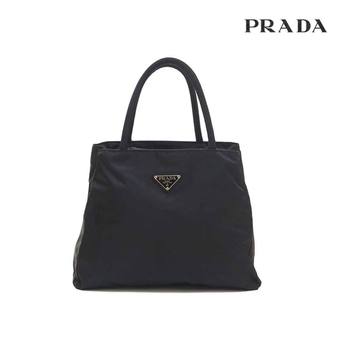 プラダ PRADA ナイロン トライアングルロゴ ハンドバッグ