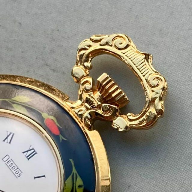 【動作品】DESOTOS ペンダントウォッチ 懐中時計 アンティーク