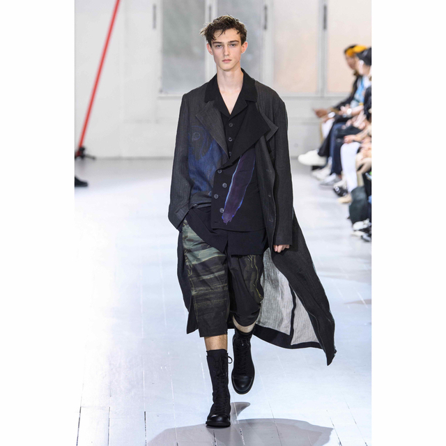 Yohji Yamamoto POUR HOMME - yohji yamamoto 20SS look1 麻コートの