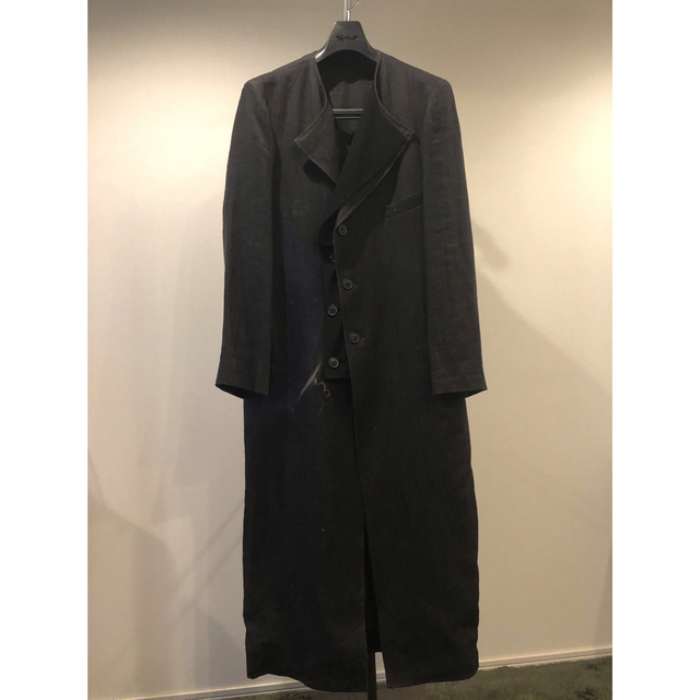 Yohji Yamamoto POUR HOMME(ヨウジヤマモトプールオム)のyohji yamamoto 20SS look1  麻コート メンズのジャケット/アウター(その他)の商品写真