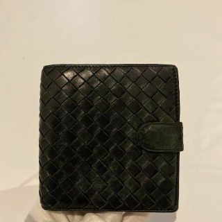 ボッテガヴェネタ(Bottega Veneta)のBOTTEGA VENETA ボッテガヴェネタ 二つ折り財布 ブラック　メンズ(折り財布)