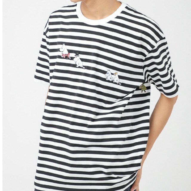 Design Tshirts Store graniph(グラニフ)の新品未使用！グラニフ ムーミン ファミリー メンズ Tシャツ Lサイズ メンズのトップス(Tシャツ/カットソー(半袖/袖なし))の商品写真