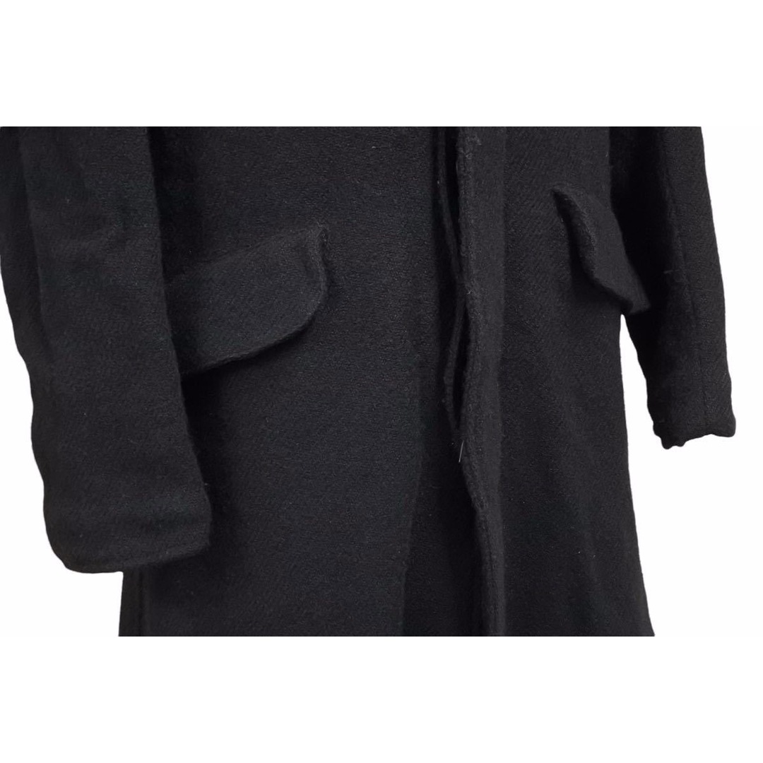 Paul Harnden ポールハーデン ロングコート ジャケット ツイード ウール コットン ブラック サイズ XS 美品  41836約44cm袖丈