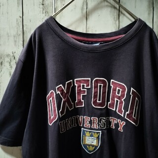 【GF210】00s  Tシャツ UK イギリス カレッジ 大学 白T