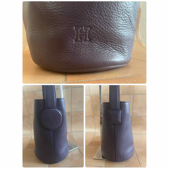 レア 美品 HIROFU ヒロフ バケツ型ショルダーバッグ パープル 紫 レア 美品 HIROFU ヒロフ バケツ型ショルダーバッグ パープル 紫