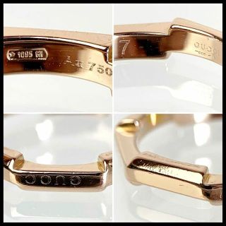 Gucci - グッチ Gucci K18 YG 8角形 リング #7 日本サイズ6.9号の通販