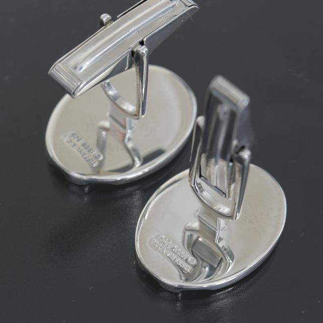 ティファニー ストライプ カフス SV925 箱付 新品仕上済 カフリンクス