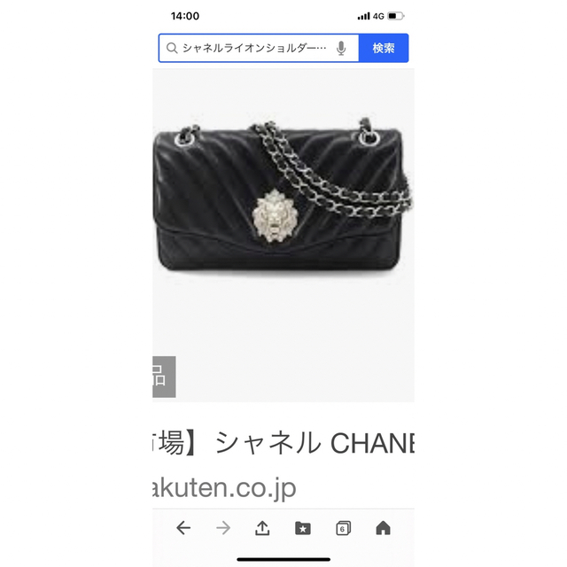 CHANEL シャネル バッグ ライオンモチーフ ブラック シルバー金具 超レア