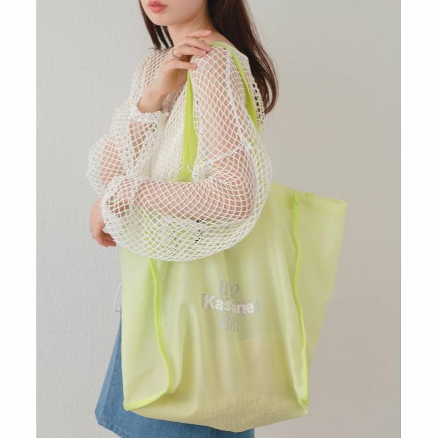 Kastane(カスタネ)のKastaneカスタネ♡パッカブルエコBAG♡イエロー レディースのバッグ(エコバッグ)の商品写真