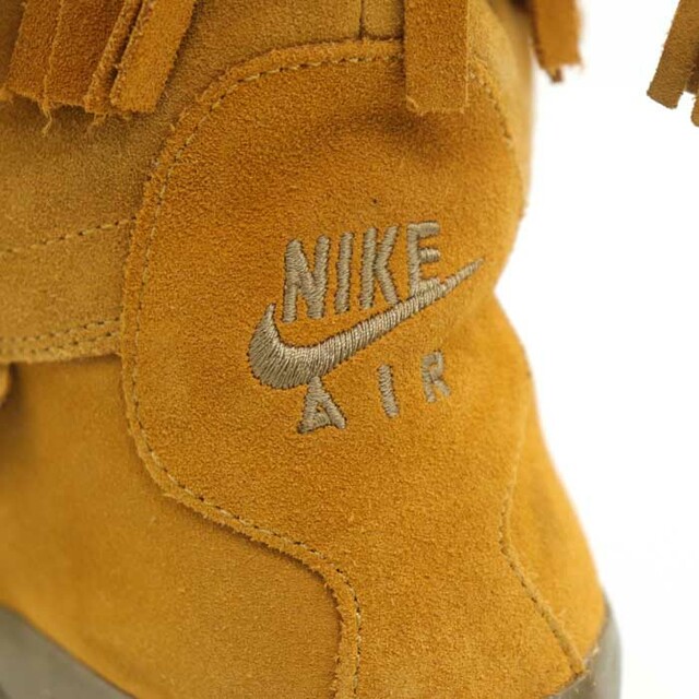 NIKE(ナイキ)のナイキ ショートブーツ フリンジ スエード 中ボア フラット シューズ 靴 レディース 25cmサイズ イエロー NIKE レディースの靴/シューズ(ブーツ)の商品写真