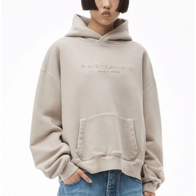 Alexander Wang   Alexander Wang エンボスロゴフーディー Sサイズ