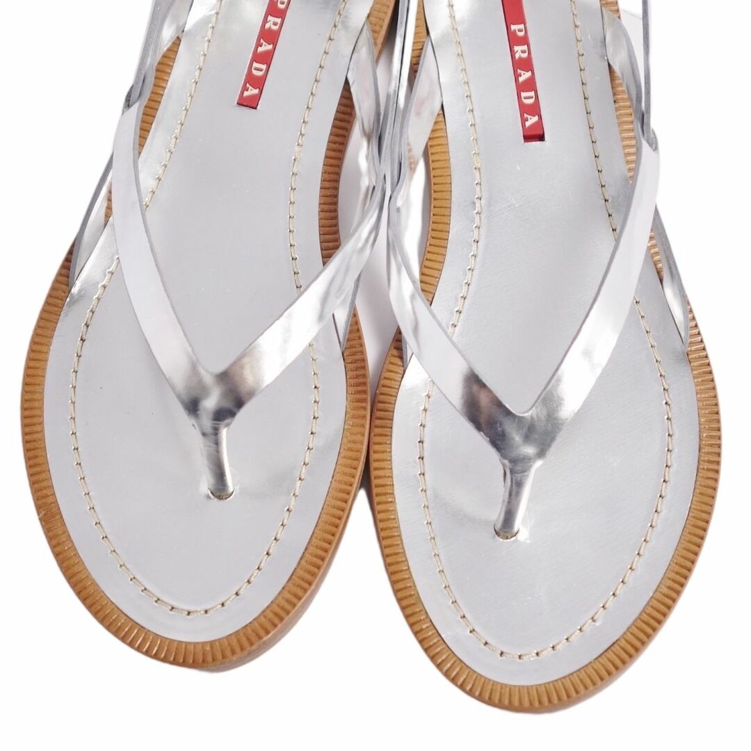 美品 プラダ スポーツ PRADA SPORT サンダル ビーチサンダル パテント
