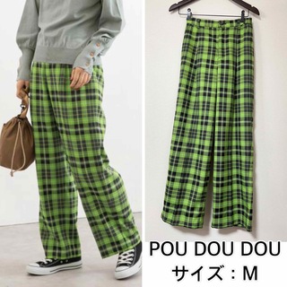プードゥドゥ(POU DOU DOU)の新品❤️POU DOU DOU チェックセンタープレスパンツ(カジュアルパンツ)