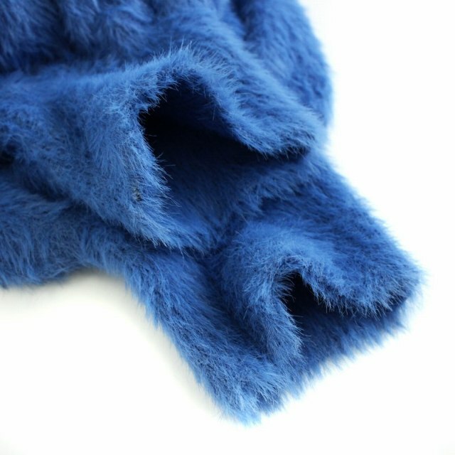 ROSE BUD(ローズバッド)のローズバッド シャギーニット セーター 長袖 ボリュームスリーブ F 青 ブルー レディースのトップス(ニット/セーター)の商品写真