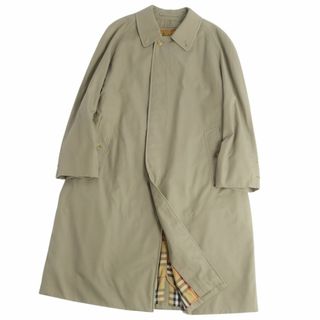 バーバリー(BURBERRY)の極美品 Vintage バーバリー Burberrys コート ステンカラーコート バルマカーンコート 裏チェック ライナー付き アウター メンズ 94-175(L相当) カーキベージュ(ステンカラーコート)