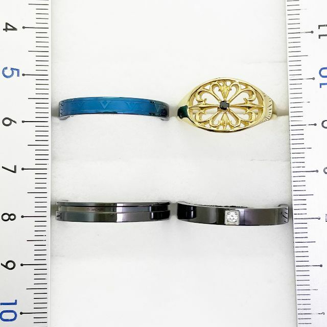 21号　サージカルステンレス　高品質　まとめ売り　指輪　ring871 メンズのアクセサリー(リング(指輪))の商品写真