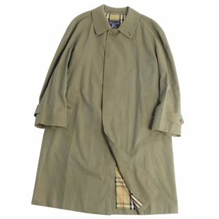 バーバリー(BURBERRY)のVintage バーバリー Burberrys コート ステンカラーコート バルマカーンコート 裏チェック 英国製 アウター メンズ SM カーキ(ステンカラーコート)