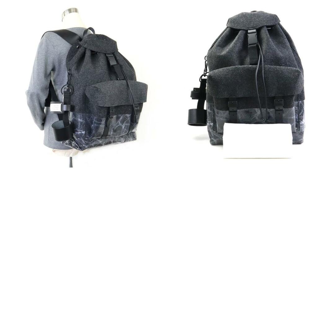 メゾンマルジェラ Maison Margiela リュック フェルト/レザー ブラック