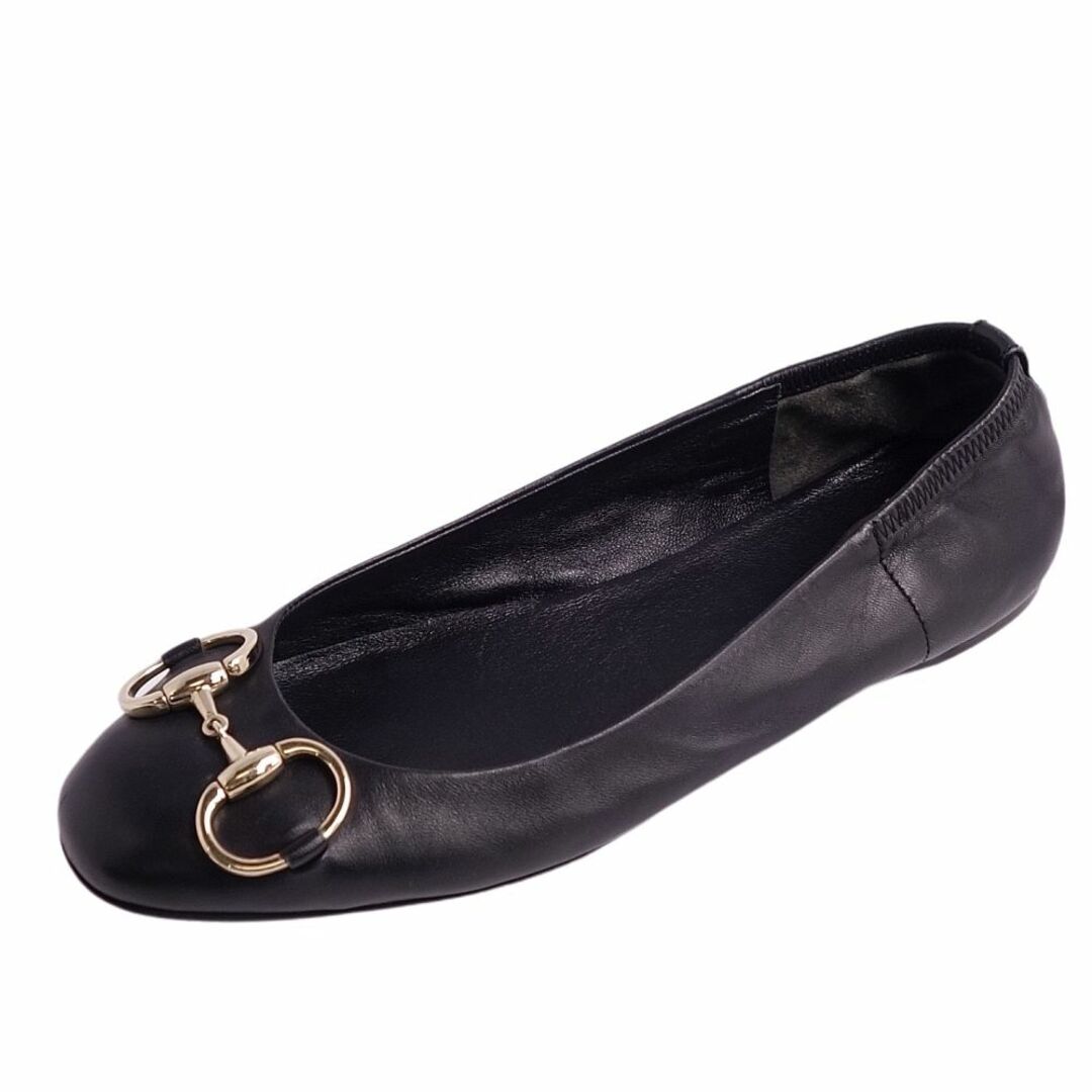 GUCCI グッチ ホースビット エナメル パテント パンプス ブラック 36C