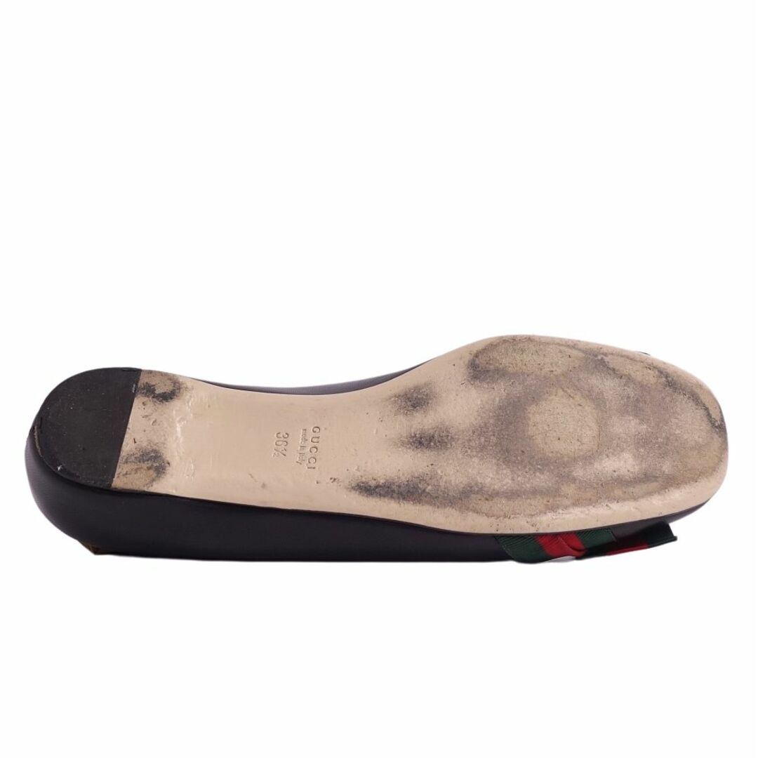 Gucci - グッチ GUCCI パンプス リボン シェリーライン カーフレザー