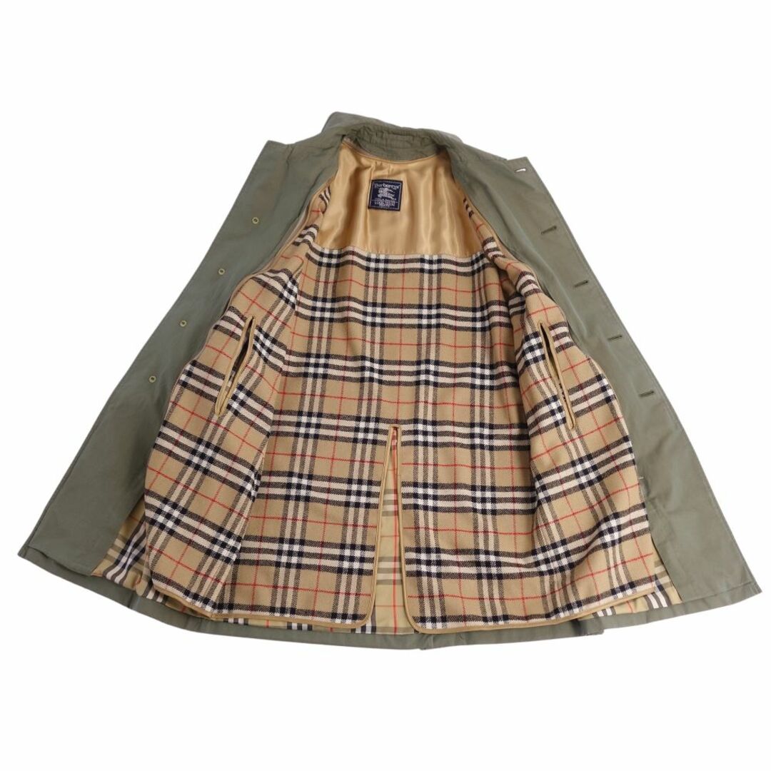 BURBERRY(バーバリー)のVintage バーバリー Burberrys コート 英国製 ライナー付き ステンカラーコート バルマカーンコート コットン100％ アウター レディース M相当 カーキ メンズのジャケット/アウター(ステンカラーコート)の商品写真