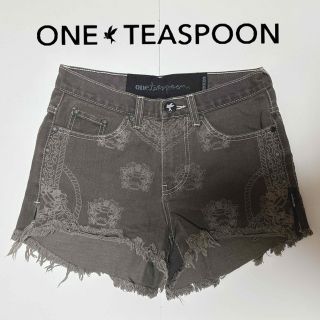 ワンティースプーン(ONE TEASPOON)のOne Tea spoon/ダマスク柄ショートパンツ/デニム/ワンティースプーン(ショートパンツ)