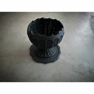 メッシュ植木鉢（稜花）　matt black(プランター)