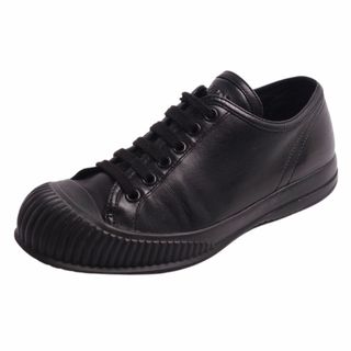 プラダ(PRADA)の美品 プラダ スポーツ PRADA SPORT スニーカー ローカット カーフレザー レースアップ シューズ 靴 レディース 35 1/2(22.5cm相当) ブラック(スニーカー)