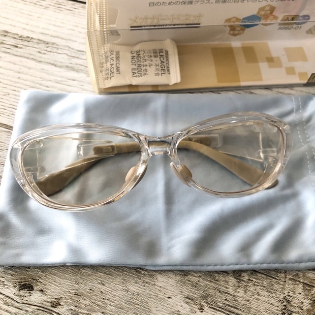 名古屋眼鏡　メオガードネオ　M クリアカラー レディースのファッション小物(サングラス/メガネ)の商品写真