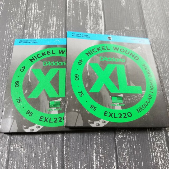 新品　D'Addario ダダリオ ベース弦 ニッケル  EXL220