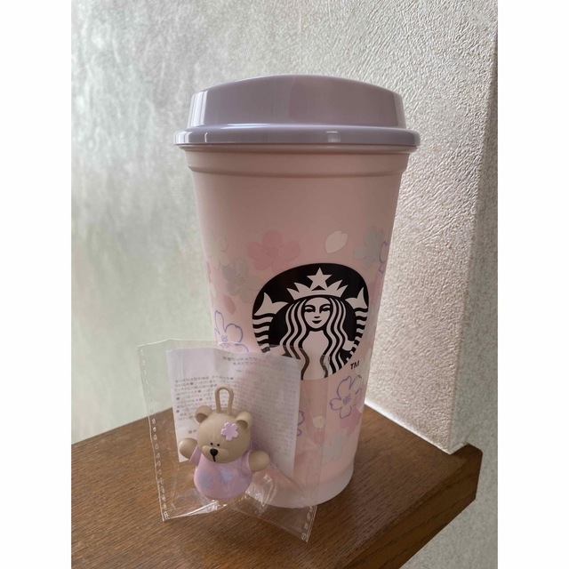 Starbucks Coffee(スターバックスコーヒー)のスタバ　さくら　2023　リユーザブルカップ　ドリンクホールキャップベアリスタ⑩ インテリア/住まい/日用品のキッチン/食器(容器)の商品写真