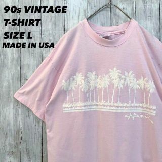 ヘインズ(Hanes)の90sヴィンテージUSA製シングルステッチ　Hanesヘインズ　ハワイスーベニア(Tシャツ/カットソー(半袖/袖なし))