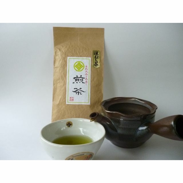 ネコポス便　静岡（森町産）深蒸し煎茶　【煎茶】100ｇ×３本 食品/飲料/酒の飲料(茶)の商品写真