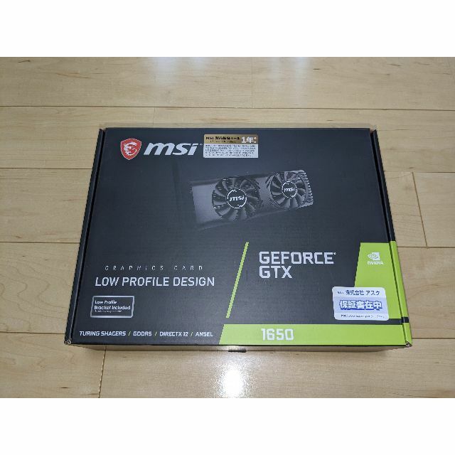 MSI ／ GeForce GTX 1650 4GT LP