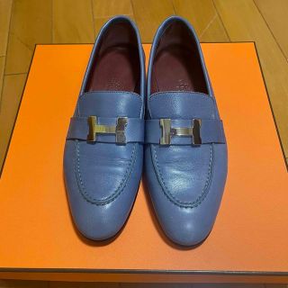 エルメス(Hermes)のakane様　専用。Hermes モカシンパリ　シルバー金具(ローファー/革靴)