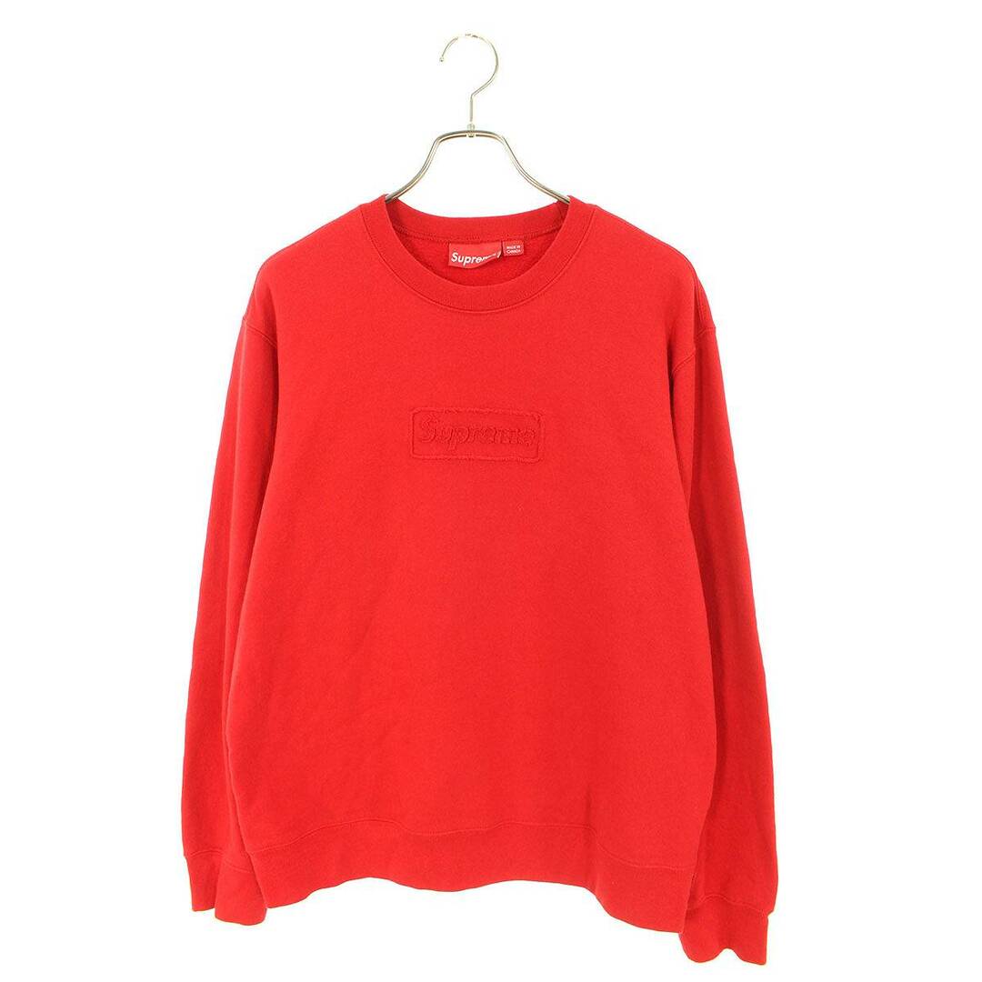 Supreme Cutout Logo Crewneck Red M