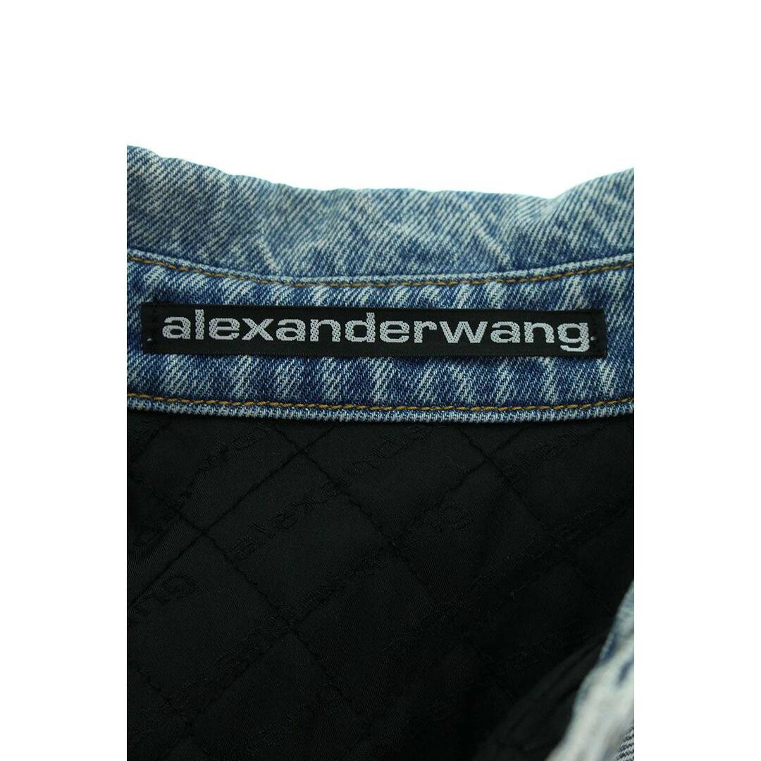 Alexander Wang(アレキサンダーワン)のアレキサンダーワン 裏地キルティングオーバーサイズデニムジャケット  メンズ S メンズのジャケット/アウター(Gジャン/デニムジャケット)の商品写真