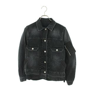 サカイ SCW-051 Denim×MA-1 Jacket ドッキングデニムジャケット レディース 2