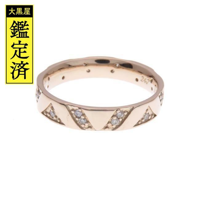 24-7Jewelry ギリオン ダイヤ リング K18PG 13.5【434】