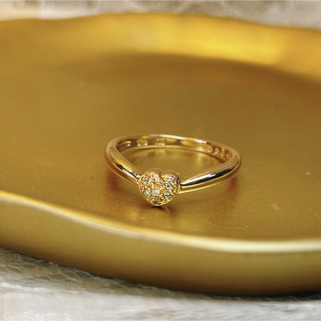 STAR JEWELRY(スタージュエリー)のスタージュエリー　k18pg ダイヤモンド　ハート　リング レディースのアクセサリー(リング(指輪))の商品写真