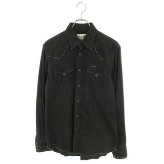 ヒステリックグラマー(HYSTERIC GLAMOUR)のヒステリックグラマー  17SS  02171AH14 スタッズボタンウエスタン長袖シャツ  メンズ M(シャツ)