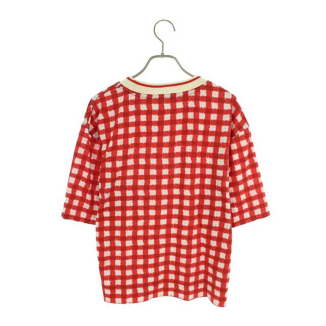 Marni(マルニ)のマルニ  THJET47EL1TCW47 リブネックチェックTシャツ レディース 38 レディースのトップス(Tシャツ(半袖/袖なし))の商品写真