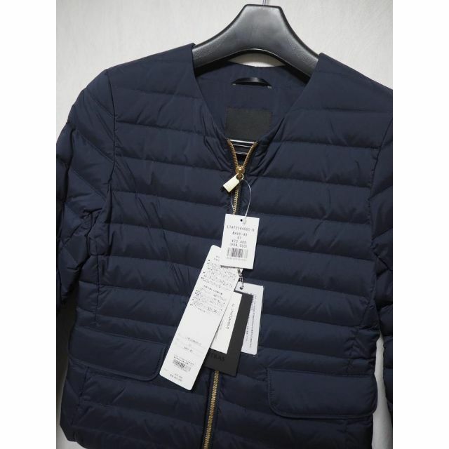 新品 タトラス TATRAS NOKO ノーカラー ダウン 1 22年 ネイビー