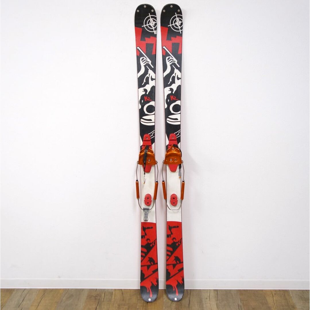 ケーツー K2 テレマーク スキー PUBLIC ENEMY パブリックエネミー 169cm センター 85ｍｍ ビンディング ボレー 登山  アウトドア 重量実測：2380g（ビンディング含む1本) 割引送料込み スポーツ/アウトドア