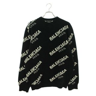 90S バレンシアガ　BALENCIAGA 柄ニット　メンズL 　個性派