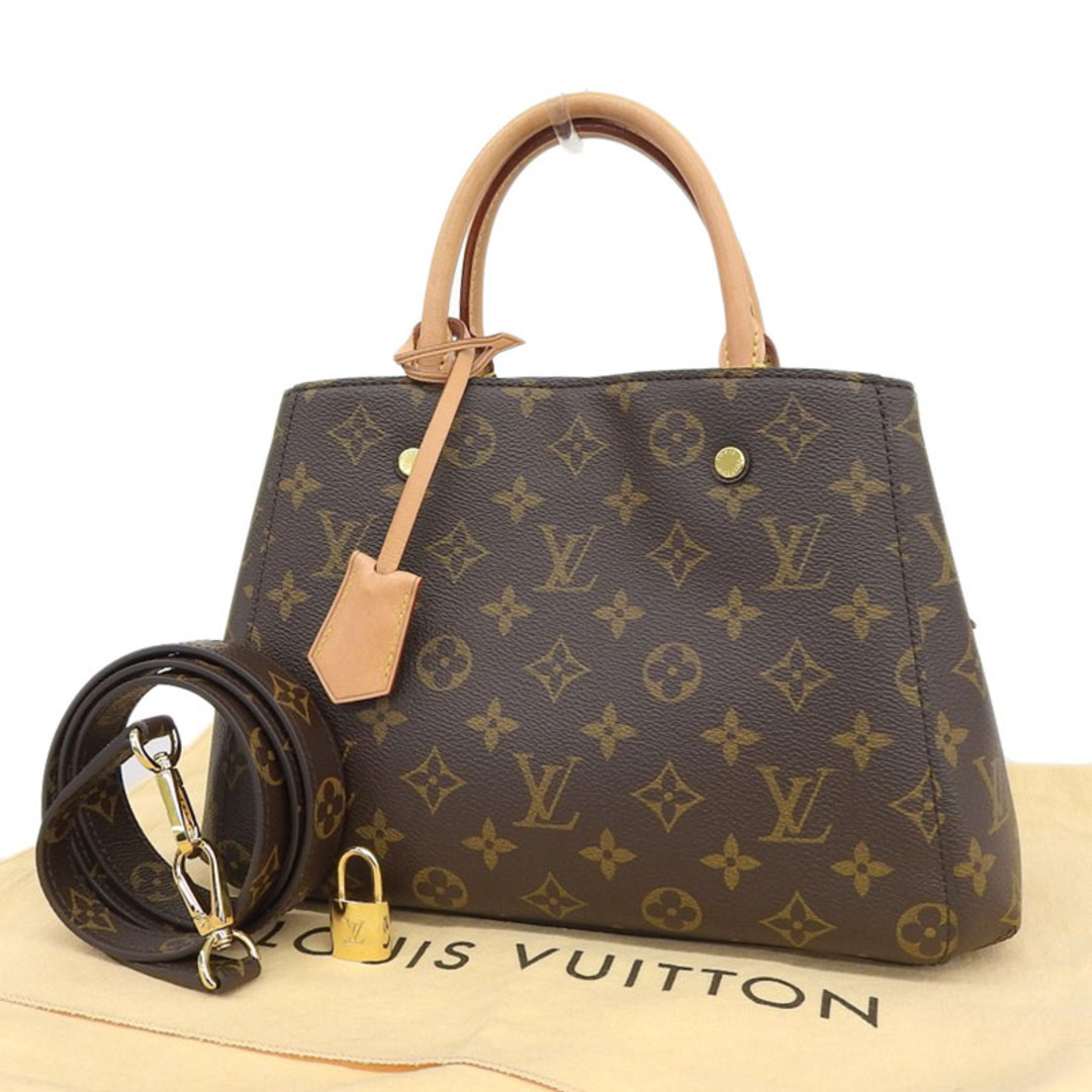 LOUIS VUITTON ルイ・ヴィトン モノグラム モンテーニュBB ハンドバッグ M41055 2Way ショルダーストラップ付 レディース【送料無料】