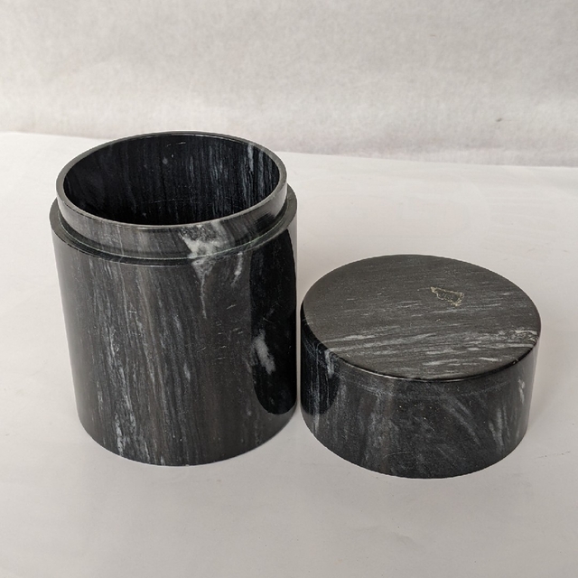 大理石 茶筒 長期保存品
