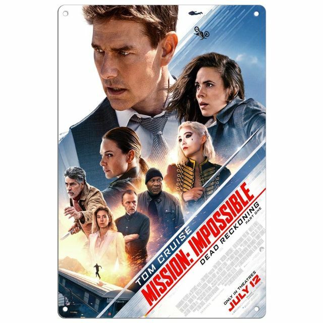 映画 ミッション: インポッシブル トム・クルーズ ブリキ看板 サビ風なし 10 | フリマアプリ ラクマ